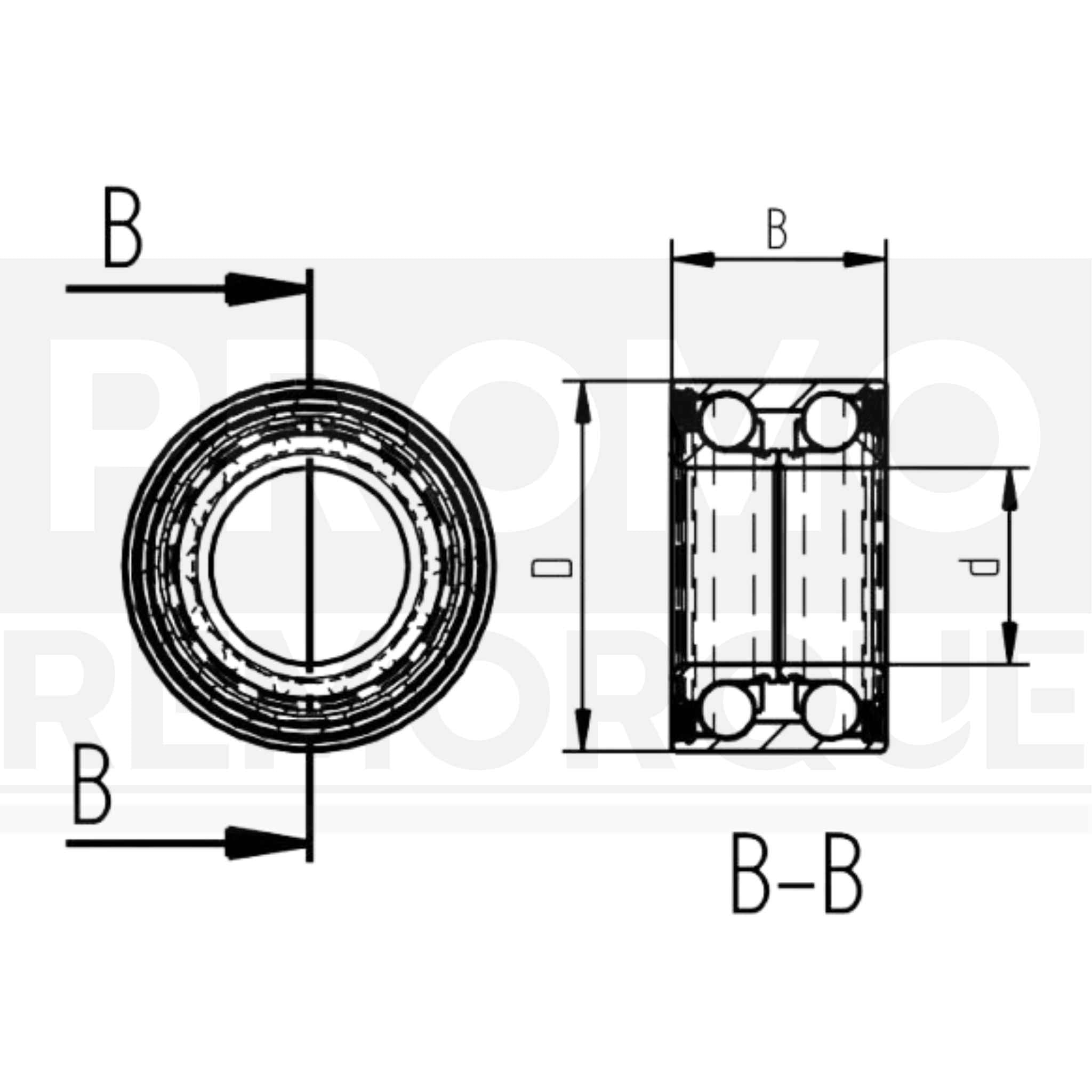 TZ000110 Remorque Roulements Cartouche Knott ALKO AL-KO BPW WAP Peitz Nieper 34/64x37 mm 1224801 605124 47305V 45887.001 20549 309726 540466B Promo Remorque