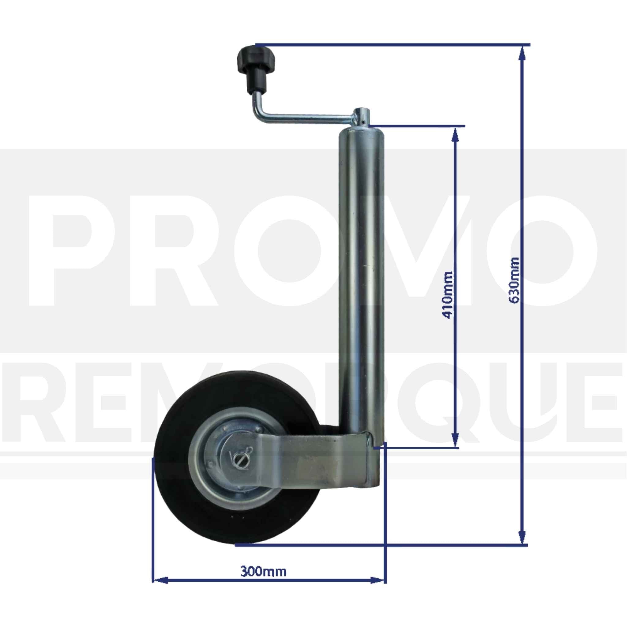 TZ000168 Remorque Roue Jockey Ø60 60 mm Promo Remorque