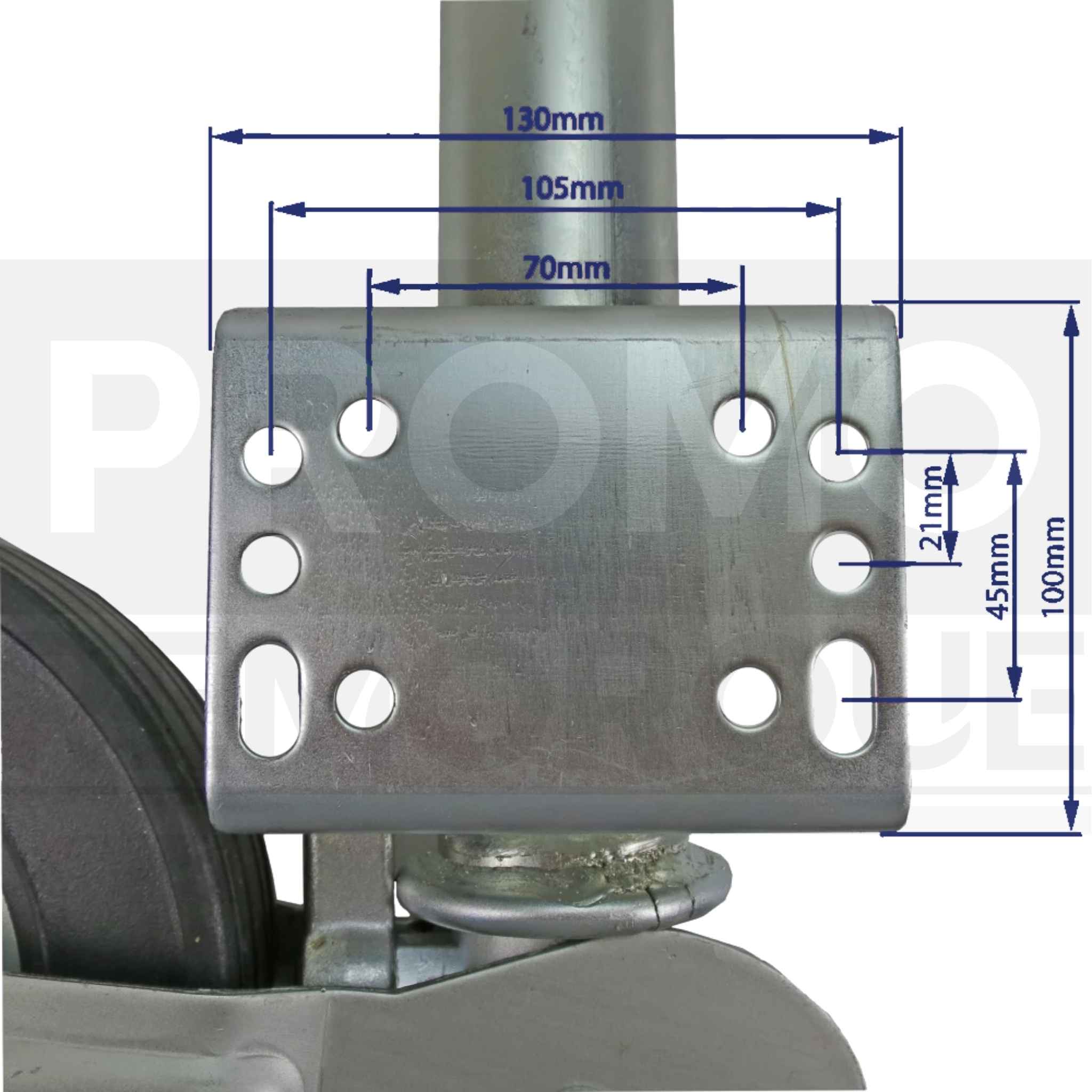 TZ000169 Remorque Roue Jockey Automatique Ø60 60 mm Promo Remorque
